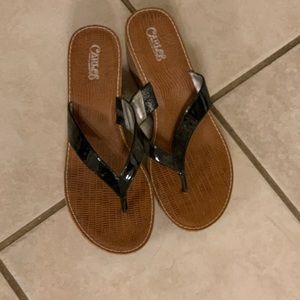 Carlos Patent Platform Sandals